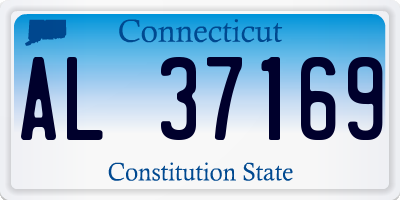 CT license plate AL37169