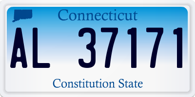 CT license plate AL37171