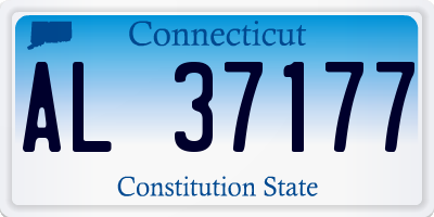 CT license plate AL37177