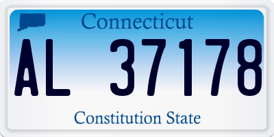 CT license plate AL37178