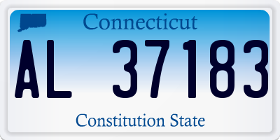 CT license plate AL37183