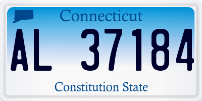 CT license plate AL37184