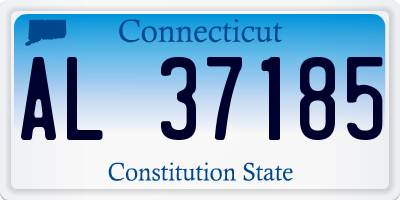 CT license plate AL37185