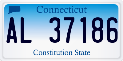 CT license plate AL37186