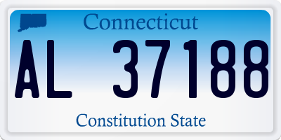 CT license plate AL37188