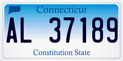 CT license plate AL37189