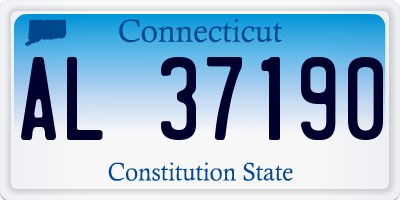 CT license plate AL37190