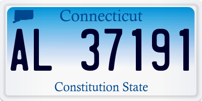 CT license plate AL37191