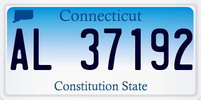 CT license plate AL37192