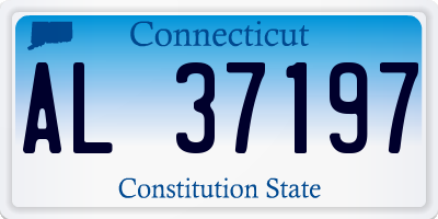 CT license plate AL37197