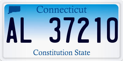 CT license plate AL37210