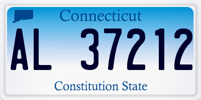 CT license plate AL37212
