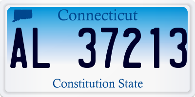 CT license plate AL37213