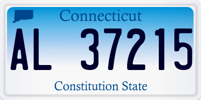 CT license plate AL37215