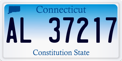 CT license plate AL37217