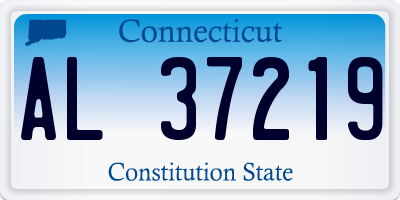 CT license plate AL37219