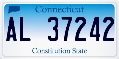 CT license plate AL37242