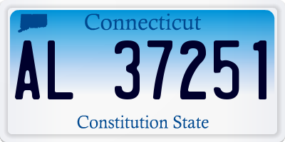 CT license plate AL37251