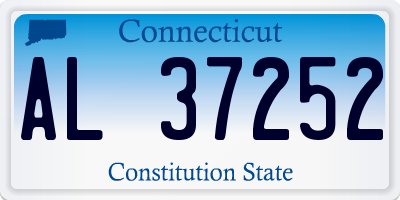 CT license plate AL37252