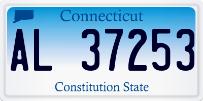 CT license plate AL37253