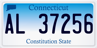 CT license plate AL37256