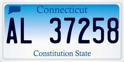 CT license plate AL37258