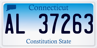 CT license plate AL37263