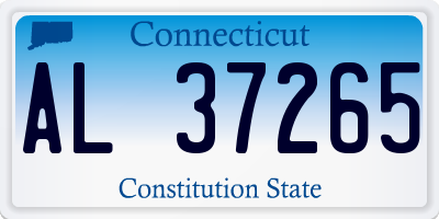 CT license plate AL37265