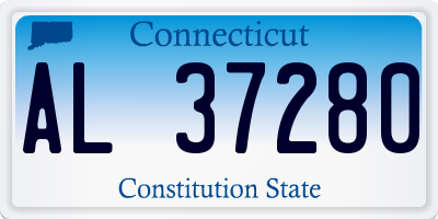 CT license plate AL37280