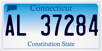 CT license plate AL37284