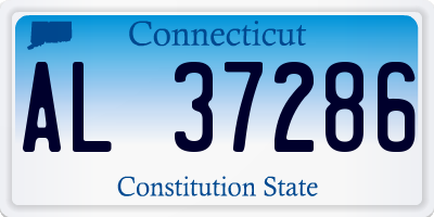 CT license plate AL37286