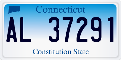 CT license plate AL37291