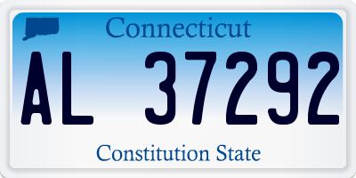 CT license plate AL37292