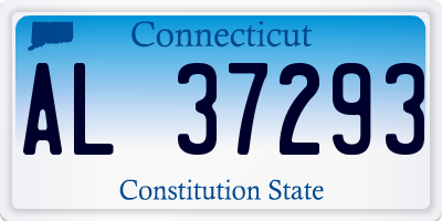 CT license plate AL37293