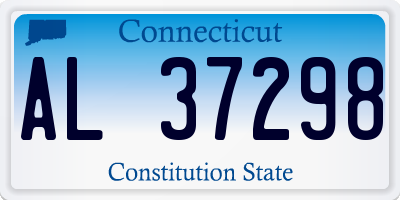 CT license plate AL37298