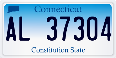 CT license plate AL37304