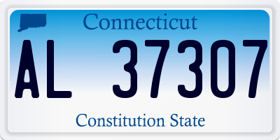 CT license plate AL37307