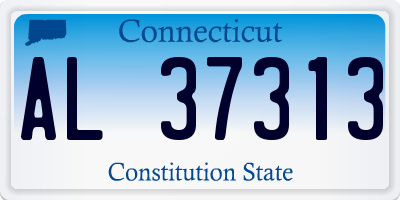CT license plate AL37313