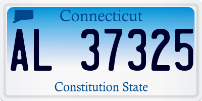 CT license plate AL37325