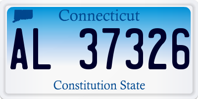 CT license plate AL37326