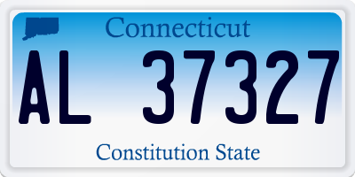 CT license plate AL37327