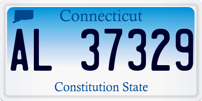 CT license plate AL37329