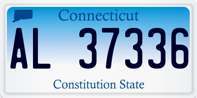 CT license plate AL37336
