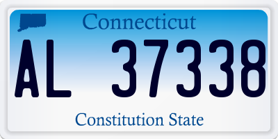 CT license plate AL37338