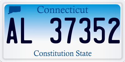 CT license plate AL37352