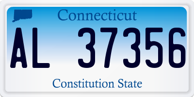 CT license plate AL37356