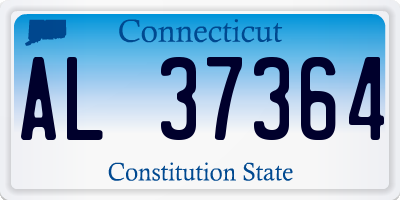 CT license plate AL37364