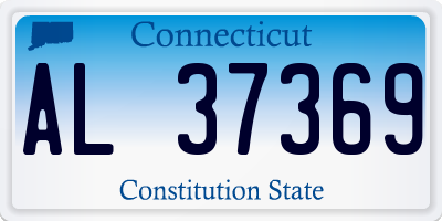 CT license plate AL37369