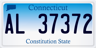 CT license plate AL37372