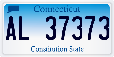 CT license plate AL37373